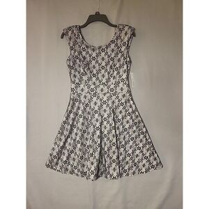 Worthington Lace Dress Small Floral Knee Length Zip Up‎ Office Careerwear
